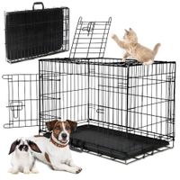 klatka dla zwierząt kojec dla psa transporter 76x48x57 metalowy mocny duży