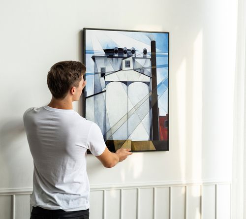 Plakat abstrakcja charles demuth 61x91 cm w czarnej ramie na Arena.pl