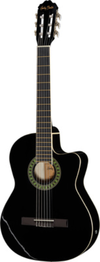 Gitara elektroklasyczna klasyczna 4/4 Czarna Harley Benton CG200CE-BK zdjęcie 1