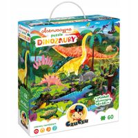 PUZZLE Klasyczne Do Układania DINOZAUR Dino Dla Dzieci GRA Ćwiczy PAMIĘĆ
