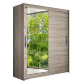 Szafa przesuwna Westa VI z lustrem 150cm - pojemna garderoba - TRUFLA