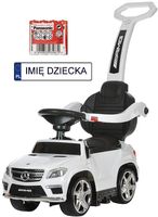 Jeździk Mercedes GL63 AMG 5w1 prezent na roczek kolor biały