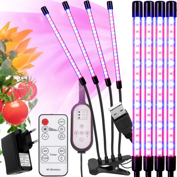 Lampa Do Wzrostu Roślin Heckermann - 36W - 4 Głowice zdjęcie 1