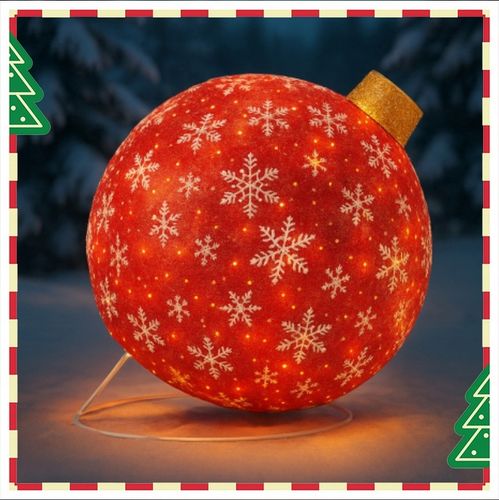 Bombka 3D Świecąca figurka 100LED 60 cm Ozdoba świąteczna ciepła biała na Arena.pl