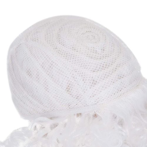 PERUKA AFRO DLA ŚWIĘTEGO MIKOŁAJA BIAŁA STRÓJ ANIOŁKA ANIOŁ PRZEBRANIE na Arena.pl