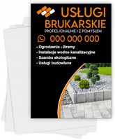 Ulotki A5 reklamowe firmowe 1000 szt dużo wzorów USŁUGI BRUKARSKIE