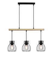 Bernita lampa wisząca 3x60W E27 czarny