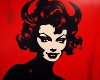 Plakat 76x60,5cm Czerwona Diablica