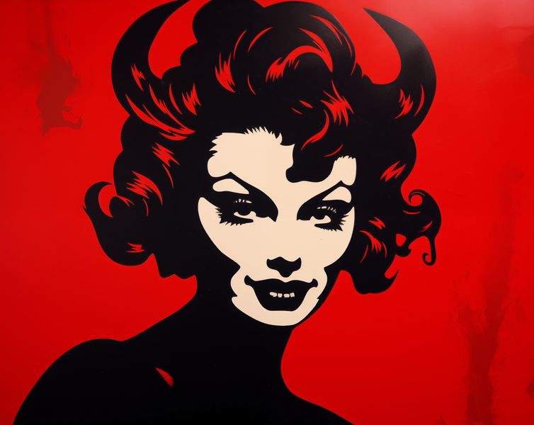 Plakat 76x60,5cm Czerwona Diablica zdjęcie 1