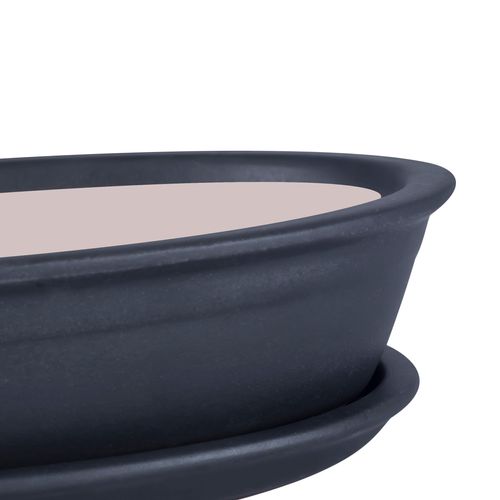 Doniczka ceramiczna bonsai Czarny 25 cm na Arena.pl