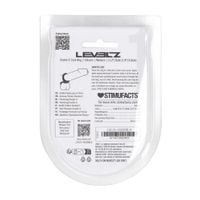 double o silicone cockring - m - black