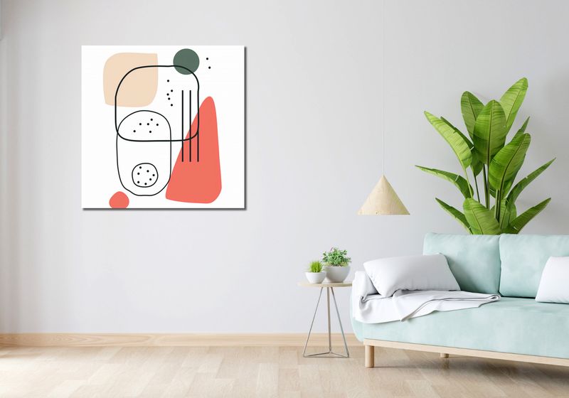 Obraz 90x90cm Przestrzenność zdjęcie 2