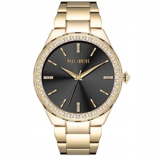 Zegarek damski Paul Lorens CARMEN złoty - cyrkonie ELEGANCKI z grawerem na Arena.pl