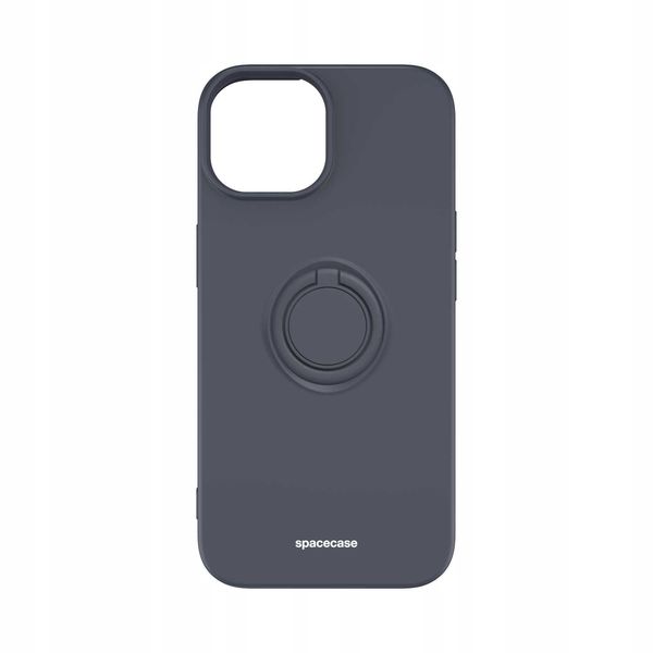 Spacecase Silicone Ring Iphone 15 Black zdjęcie 5