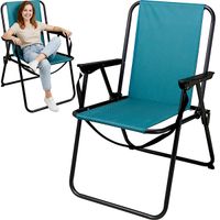 KRZESŁO TURYSTYCZNE Z PODŁOKIETNIKAMI SKŁADANE MORSKI REDCLIFFS