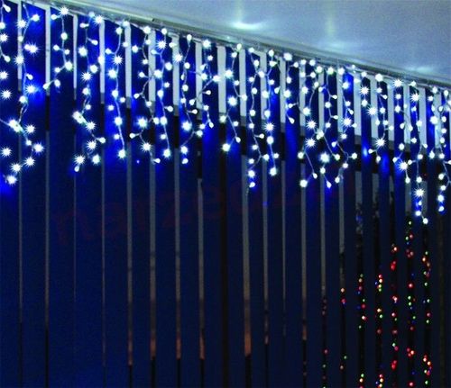 GIRLANDA 100 LED ZEWNĘTRZNA NIEBIESKIE STAŁE FLASH na Arena.pl