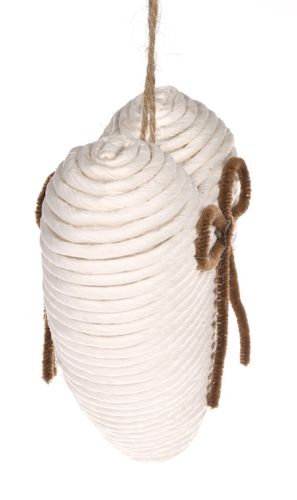 Biała zawieszka serce 8cm # na Arena.pl