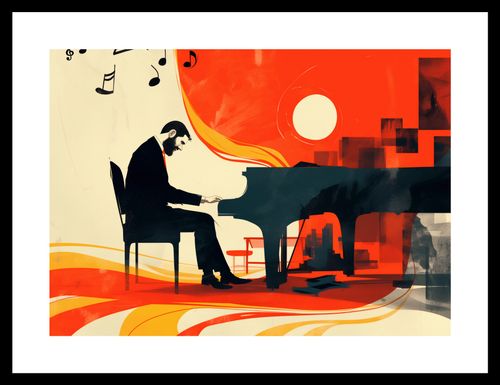 Plakat 35x25cm Pianista na Arena.pl
