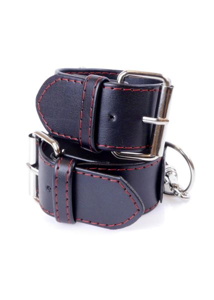 Fetish B -  Series Handcuffs 4 cm Red Lline zdjęcie 4