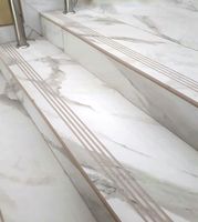 Płytki na schody BIAŁY MARMUR 100x30 PÓŁMAT satyna