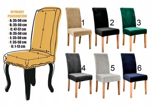 Pokrowiec na krzesło z HAFTEM TWOJA RESTAURACJA personalizowane na Arena.pl