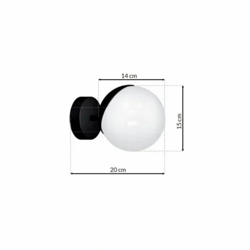 Kinkiet SFERA BLACK 1xE14 na Arena.pl