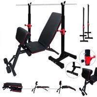 Ławka Ławeczka treningowa regulowana ze Stojakami modlitewnikiem stojaki