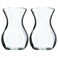 2x KADAX Wazon Szklany Na Kwiaty 18cm Flakon