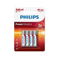 Philips Bateria Power alkaline AAA LR03 LR3 Power Alkaline  4szt