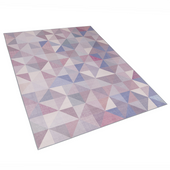 Dywan niebiesko-szary 160 x 230 cm krótkowłosy KARTEPE