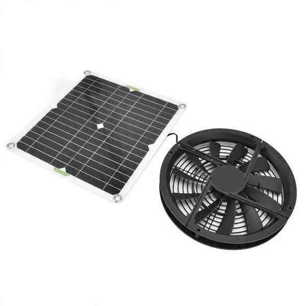 ZEWNĘTRZNY PANEL SOLARNY WENTYLATOR 12V 100W zdjęcie 5