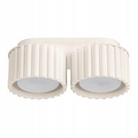 Plafon sufitowy beżowy owalny 21 cm 2xGX53 AURA Sollux Lighting