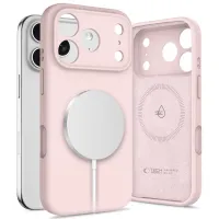 etui tech-protect silicone magsafe naiphone 17 pro - różowe