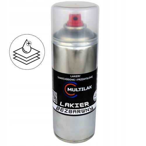Lakier bezbarwny KLAR w sprayu Multilak 400ml na Arena.pl
