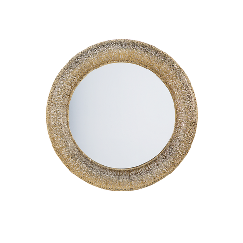 Lustro Ścienne Ø 80 Cm Złote Channay na Arena.pl