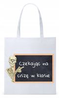 Dzień Nauczyciela Prezent Torba Eco Biała Shopper Z Nadrukiem Ze Zdjęciem
