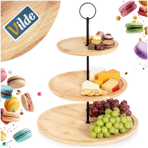 Patera bambusowa 3-piętrowa 34 cm na Arena.pl