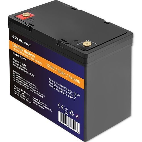 Qoltec Akumulator LiFePO4 12.8V 50Ah BMS na Arena.pl