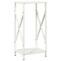 Stojak na drewno opałowe biały 34x25x70 cm