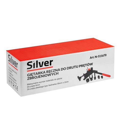 Giętarka do prętów zbrojeniowych 8 mm bednarka SilverTools na Arena.pl