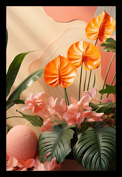 Plakat 20x30cm Pomarańczowy Raj zdjęcie 2