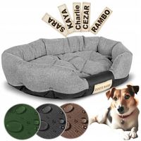 Legowisko dla Psa Posłanie Koszyk Wodoodporne + Imię 100x75cm Różne kolory