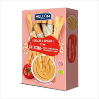 Helcom Snack&Spread Grissini + Pasta Słonecznikowa Pomidory Curry 135g