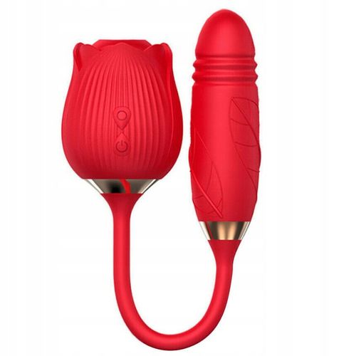 WIBRATOR POSUWISTY STYMULATOR ŁECHTACZKI MOCNE WIBRACJE RÓŻA CZERWONY na Arena.pl