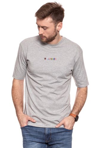 WRANGLER OVERSIZED TEE MID GREY MEL W7C31GF37 S na Arena.pl
