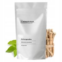 ASHWAGANDHA ŻEŃ SZEŃ 500 mg STRES PAMIĘĆ MÓZG ADAPTOGEN