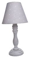 Lampa drewn.beż w gwiazdki niska