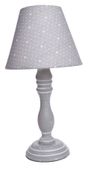 Lampa drewn.beż w gwiazdki niska