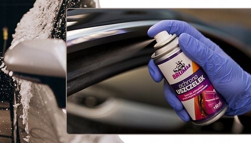 SILIKON DO USZCZELEK SAMOCHODOWYCH BRUMM W SPRAYU SMARUJE 150 ml na Arena.pl