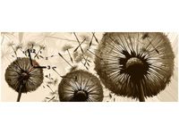 100CM 40CM ZEGAR ŚCIENNY DMUCHAWCE BEŻU MALOWNY RAMA